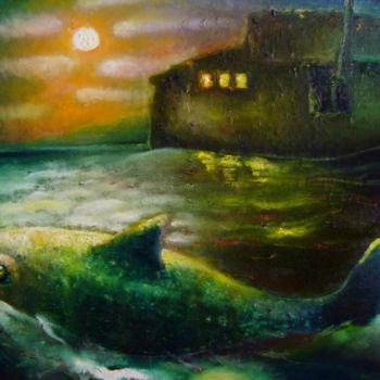 Malarstwo zatytułowany „Doom na more” autorstwa Belyacow, Oryginalna praca