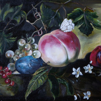 Pittura intitolato "Фрукты" da Natalia Beliakova, Opera d'arte originale, Olio