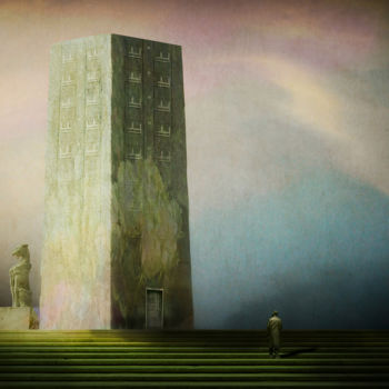 Digitale Kunst getiteld "Builded with the mi…" door Ben Goossens, Origineel Kunstwerk, Foto Montage