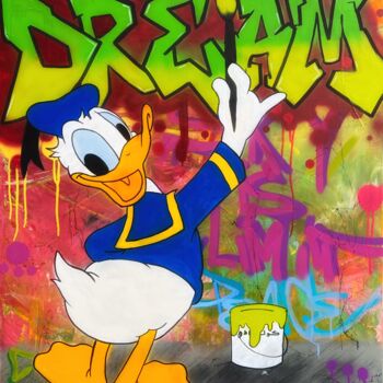 Картина под названием "Donald dream" - Oussama Benabbou, Подлинное произведение искусства, Рисунок распылителем краски