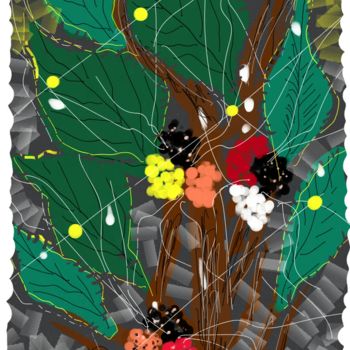 Digitale Kunst mit dem Titel "Rubus." von Taoufiq Benabdellah, Original-Kunstwerk, Digitale Malerei