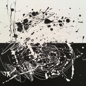 Pintura titulada "contradiction-2019.…" por Carine Bonafé, Obra de arte original, Acrílico Montado en Bastidor de camilla de…