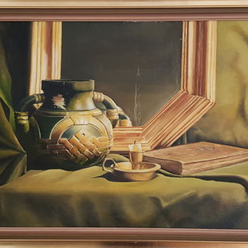 Painting titled "Stillleben 1996" by Dimitri Bondar, Original Artwork