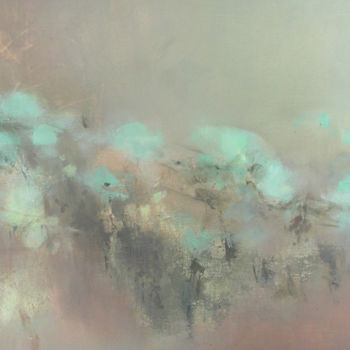 Painting titled "Turquoise" by Benedicte Stef, Original Artwork