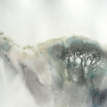 Peinture intitulée "Crépuscule" par Benedicte Stef, Œuvre d'art originale, Aquarelle