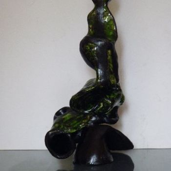 Sculpture intitulée "Reptilis" par Malya, Œuvre d'art originale
