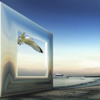 Photography titled "Seaside Postcard" by Ben Goossens, Original Artwork, Manipulated Photography