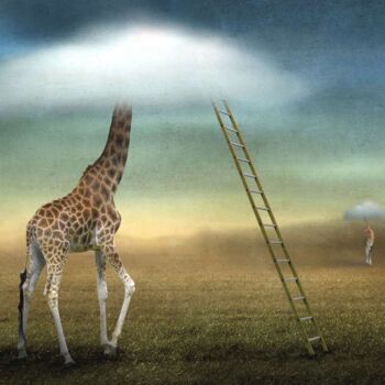 Fotografia intitolato "Obscured by Clouds" da Ben Goossens, Opera d'arte originale, Fotografia manipolata