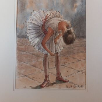 Pittura intitolato "Ballerina classica" da Benito Lizza, Opera d'arte originale, Acquarello