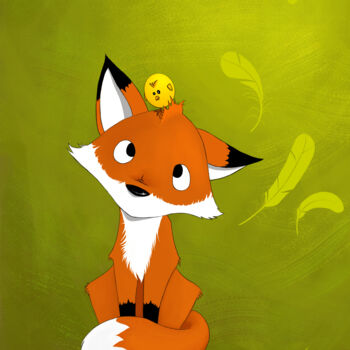 Digital Arts με τίτλο "the-fox.jpg" από Benjamin Friess, Αυθεντικά έργα τέχνης
