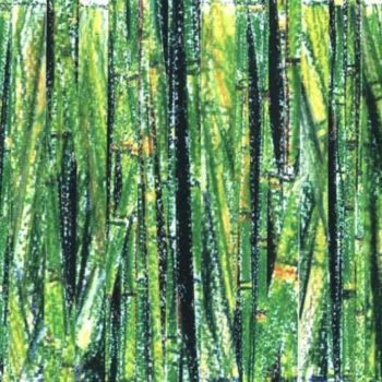 Painting titled "Study for Bamboo II" by Benjamin Groff, Original Artwork