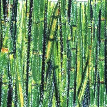 Painting titled "Study for Bamboo III" by Benjamin Groff, Original Artwork
