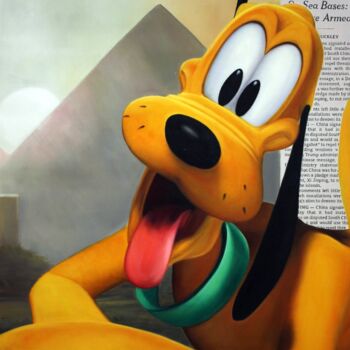 Картина под названием "Pluto, The Daily Ba…" - Benjamin Spark, Подлинное произведение искусства, Акрил