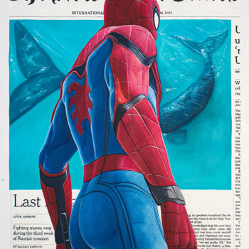 Pintura titulada "The Times' Guardian…" por Benjamin Spark, Obra de arte original, Acrílico Montado en Bastidor de camilla d…