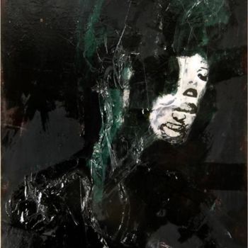 Painting titled "Nocturne Verte" by Ben Lob, Original Artwork