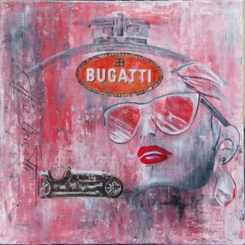 「Bugatti」というタイトルの絵画 Benno Fogniniによって, オリジナルのアートワーク, アクリル