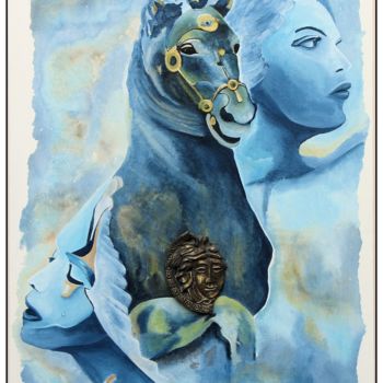 Malarstwo zatytułowany „Mythology” autorstwa Benno Fognini, Oryginalna praca, Akryl