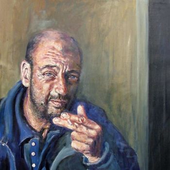 Pintura intitulada "dave" por Peter Bennett, Obras de arte originais