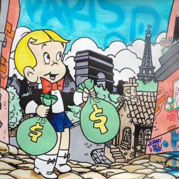 Картина под названием "PARIS TRIP" - Benny The Kid, Подлинное произведение искусства, Акрил