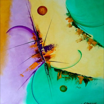 Painting titled "Expression 3 - 50x5…" by Julie Benoist, Original Artwork, Acrylic