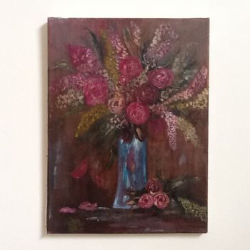 Painting titled "Bouquet d' antan" by Benoit Boniface, Original Artwork, Acrylic