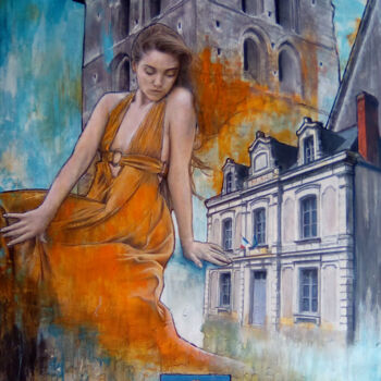 「Cheviré le Rouge」というタイトルの絵画 Benoit Dabinによって, オリジナルのアートワーク, オイル