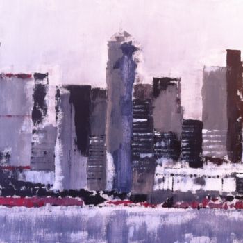 Painting titled "NYC" by René Benoît Galifer, Original Artwork, Acrylic
