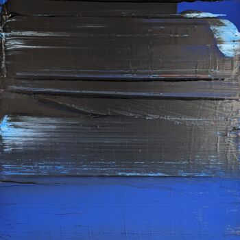 Картина под названием "Le matin bleu" - Benoît Guérin, Подлинное произведение искусства, Акрил Установлен на Деревянная рама…