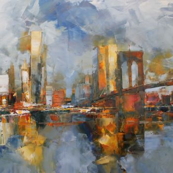 Malerei mit dem Titel "Manhattan" von Benoit Havard, Original-Kunstwerk