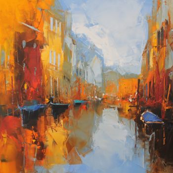 Schilderij getiteld "Venise" door Benoit Havard, Origineel Kunstwerk