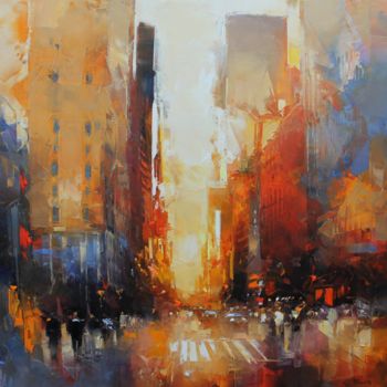 Peinture intitulée "N.Y Avenue" par Benoit Havard, Œuvre d'art originale