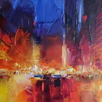 Painting titled "N.Y" by Benoit Havard, Original Artwork