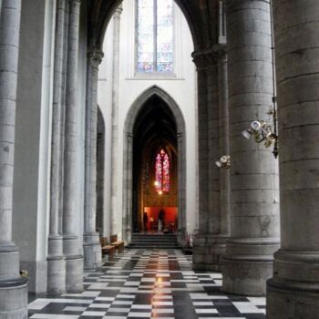 Fotografia intitolato "cathédrale de Liège…" da Benoît Laval, Opera d'arte originale