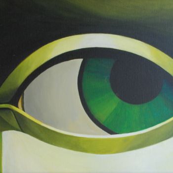 Peinture intitulée "L'Oeil" par Benoit Lefèvre, Œuvre d'art originale, Acrylique