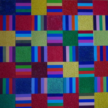 Schilderij getiteld "multicolore3.jpeg" door Benoît Prieur, Origineel Kunstwerk, Acryl