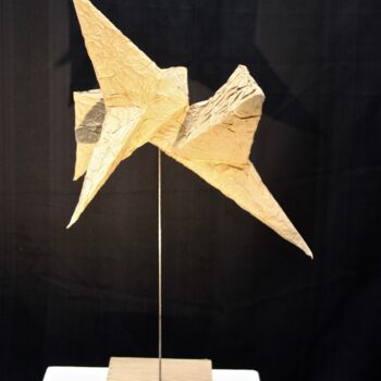 Sculpture titled "Pointes" by Benoît Saison, Original Artwork, Paper