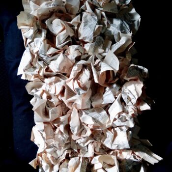 Sculpture titled "Résumé CLEA" by Benoît Saison, Original Artwork, Paper