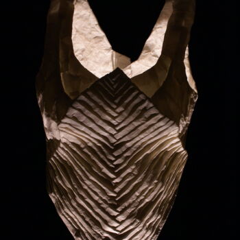 Skulptur mit dem Titel "Bustier - contre jo…" von Benoît Saison, Original-Kunstwerk, Papier