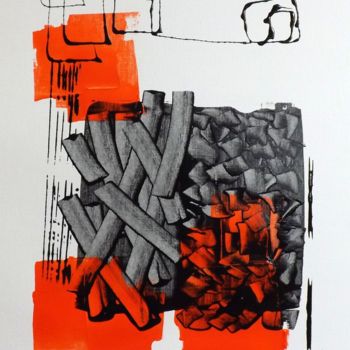 Malerei mit dem Titel "papier sans titre 3" von Benoit Thiel, Original-Kunstwerk