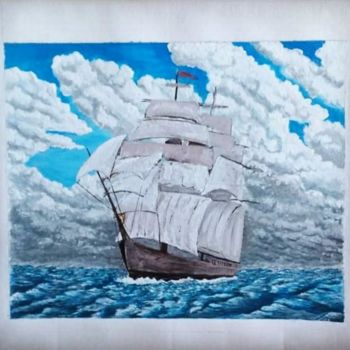 Pintura intitulada "A good day to sail" por Aissa Art, Obras de arte originais