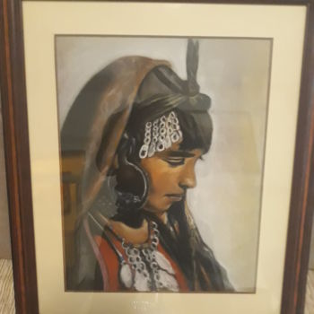 Pintura intitulada "FEMME BERBERE" por Benaissa Essayad, Obras de arte originais
