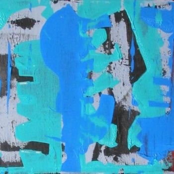 Painting titled "Walking Blues" by Bent, Original Artwork, Acrylic