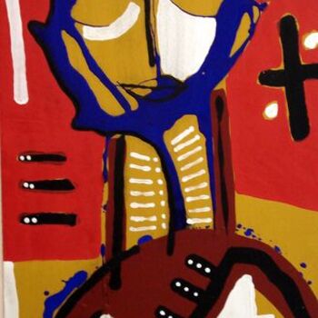 Peinture intitulée "Che" par Abdelkrim Bentato, Œuvre d'art originale