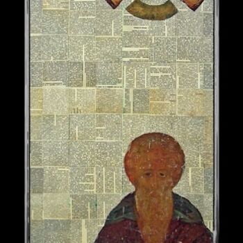 Painting titled "Triptych "Angel and…" by A. Bento De Oliveira, Original Artwork, Other