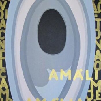 "Fado Amalia - canva…" başlıklı Tablo A. Bento De Oliveira tarafından, Orijinal sanat, Petrol