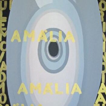 Peinture intitulée "Fado Amalia - canva…" par A. Bento De Oliveira, Œuvre d'art originale, Huile