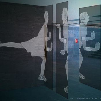Digitale Kunst mit dem Titel "El Equilibrista soc…" von A. Bento De Oliveira, Original-Kunstwerk