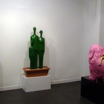 Sculpture intitulée "vue de l'expo 3" par Song Benxing, Œuvre d'art originale