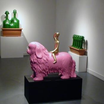 Sculptuur getiteld "l'exposition au Cen…" door Song Benxing, Origineel Kunstwerk