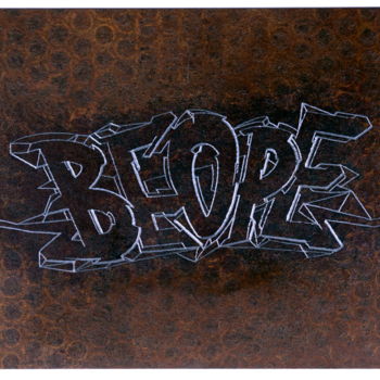 Handwerk mit dem Titel "DR38" von Béopé, Original-Kunstwerk